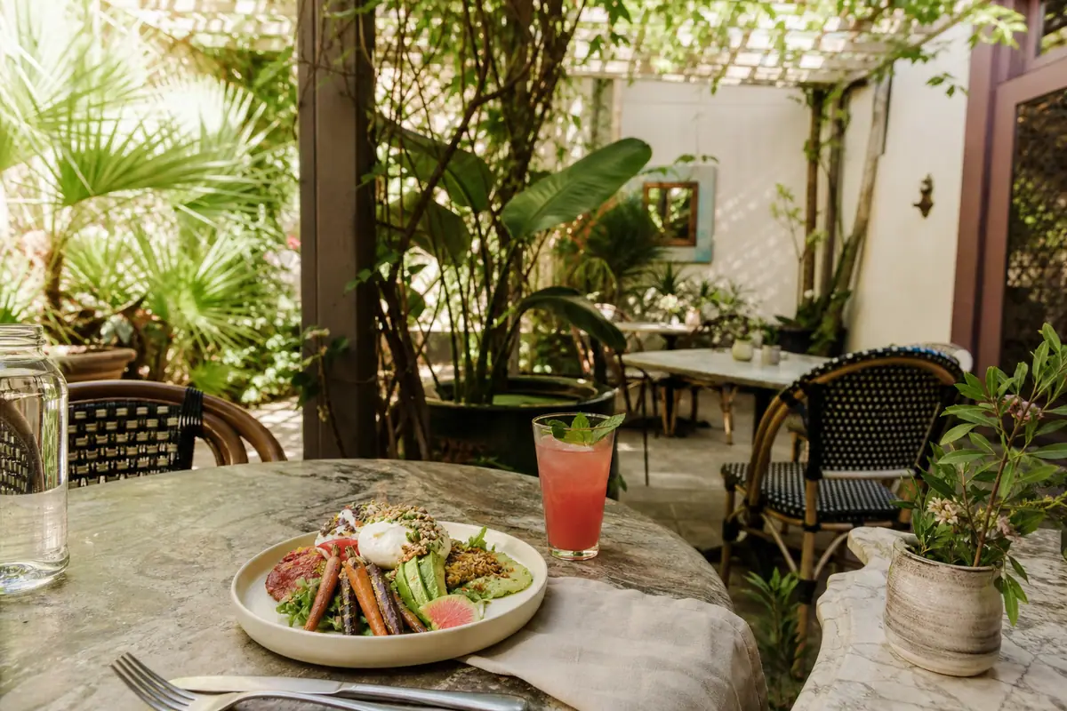 Photoreal travel-editorial view of The Floridian in St. Augustine, Florida