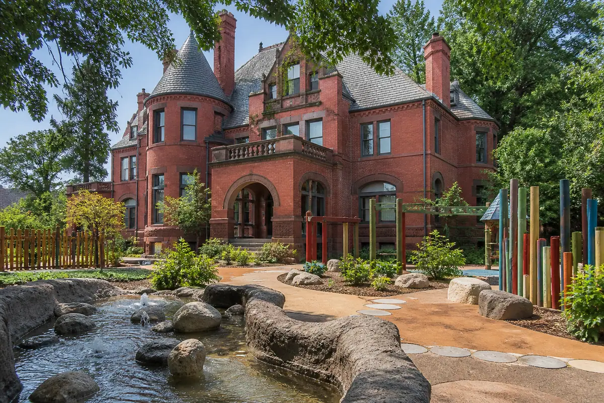 Photoreal travel-editorial view of The Magic House in St. Louis, Missouri