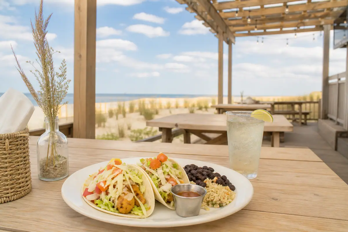 Photoreal travel-editorial view of Chix on the Beach in Virginia Beach, Virginia