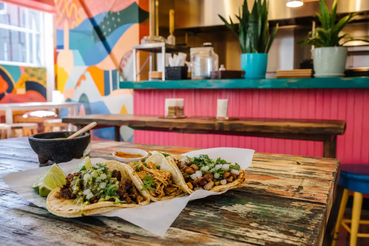 Photoreal travel-editorial view of Gringo’s Taqueria in Virginia Beach, Virginia