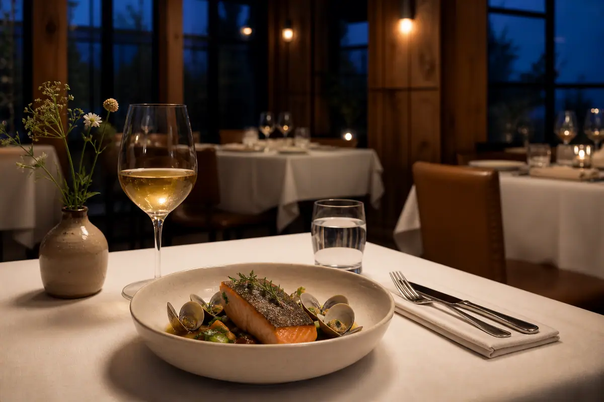 Photoreal travel-editorial view of Terrapin Restaurant in Virginia Beach, Virginia