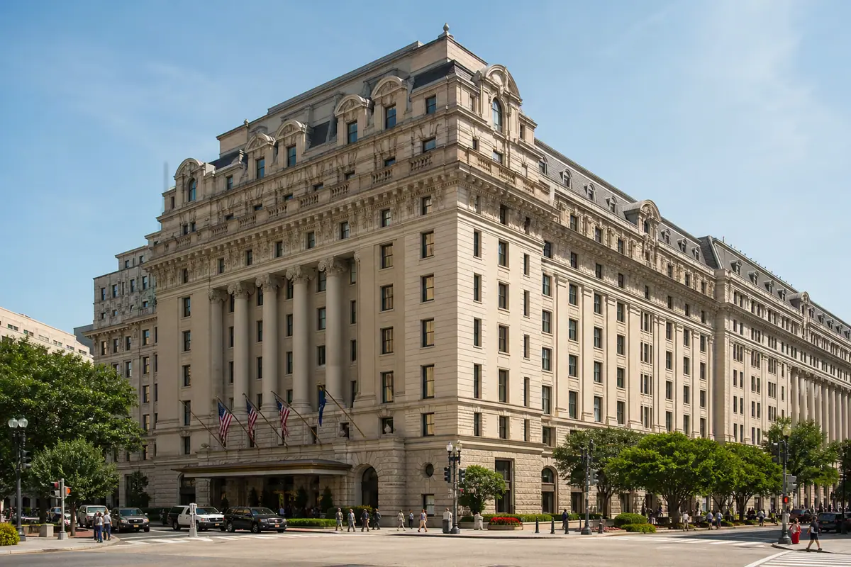 Photoreal exterior of Willard InterContinental Washington, D.C. in Washington, DC