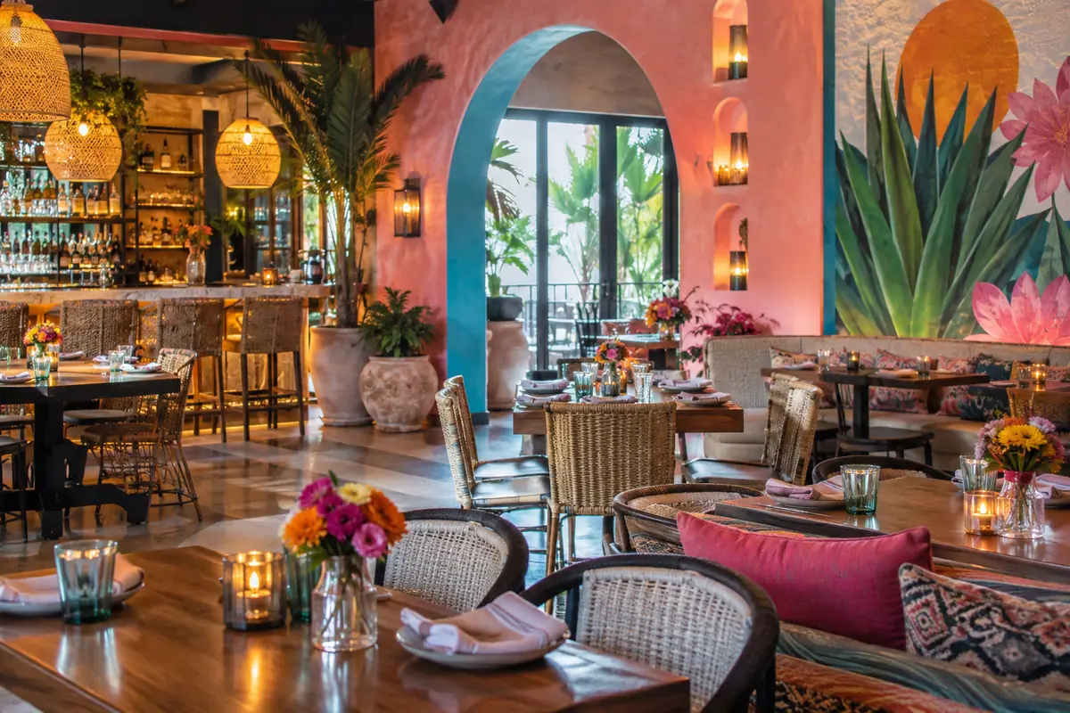 Photoreal travel-editorial view of El Segundo in West Palm Beach, Florida